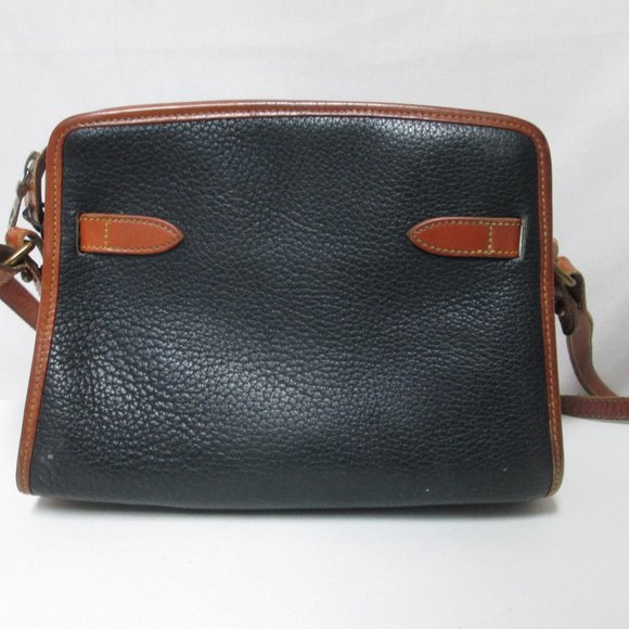 Dooney & Bourke Vintage All Weather Leather adjustable shoulder bag purse black - Picture 6 of 14